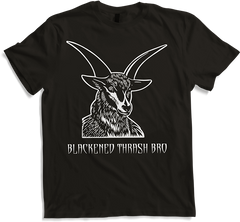 Produktbild von T-Shirt Blackened Thrash Bro Goat Baphomet Black Metal Satanist