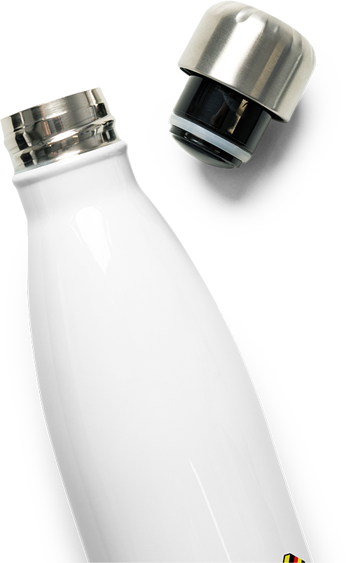 Produktbild vom Oberteil der Thermoflasche Bundesfarben Dreifarb Flagge Vintage Patrioten Deutschland