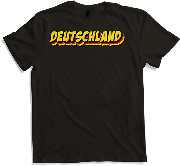 Produktbild von T-Shirt Bundesfarben Dreifarb Flagge Vintage Patrioten Deutschland