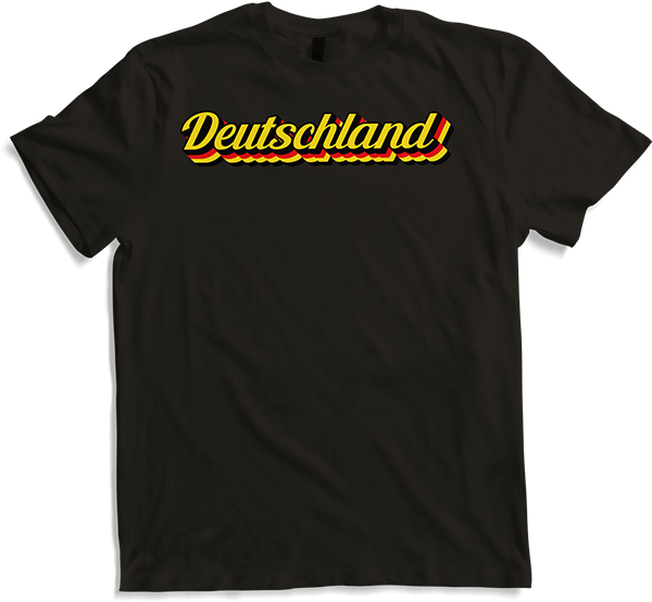 Produktbild von T-Shirt Bundesfarben Dreifarb Flagge Vintage Patrioten Deutschland