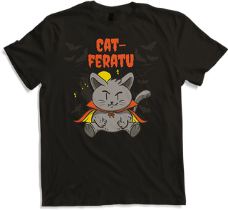 Produktbild von T-Shirt Catferatu | Lustiges kleines Vampir-Katzenmonster | Katzen für Kinder