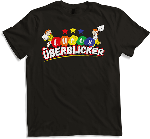 Produktbild von T-Shirt Chaos Überblicker Tagesvater Tagesmutter Pädagoge Erzieherin