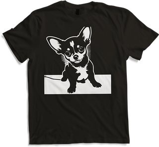 Produktbild von T-Shirt Chihuahua mit E-Gitarre Musiker Lustiger Gitarrist