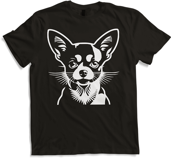 Produktbild von T-Shirt Chihuahua mit E-Gitarre Musiker Lustiger Gitarrist