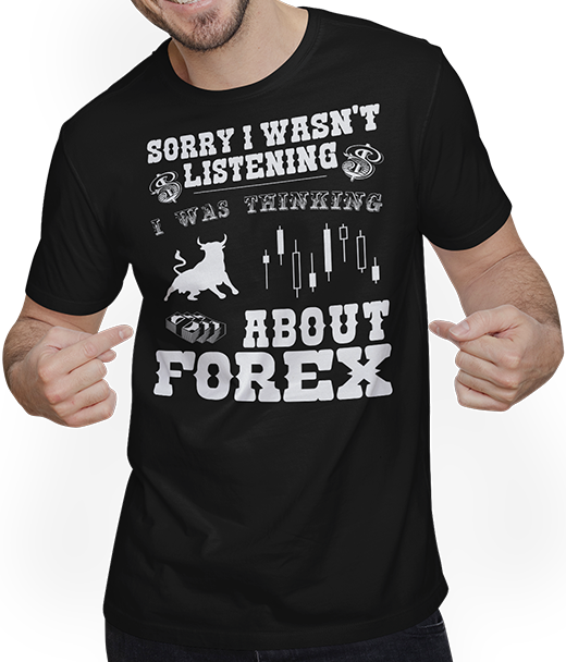 Produktbild von T-Shirt mit Mann Cool Trading & Funny Trader Forex Spruch Day Trading