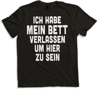 Produktbild von T-Shirt Cooles T-Shirt über Schlafen & Bett | lustiger Spruch
