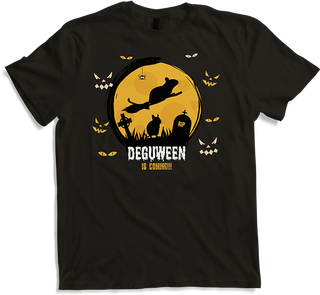 Produktbild von T-Shirt DEGUWEEN | Lustiger Halloween-Spruch für Degu-Besitzer | Degus