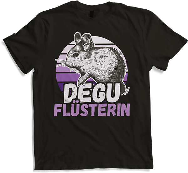 Produktbild von T-Shirt Degu Flüsterin Lustiger Degu Spruch für Mädchen & Frauen