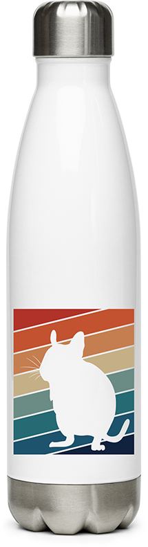 Produktbild von Edelstahlflasche Degu | Vintage & Retro | Achtziger Jahre Style Shirt | Nager