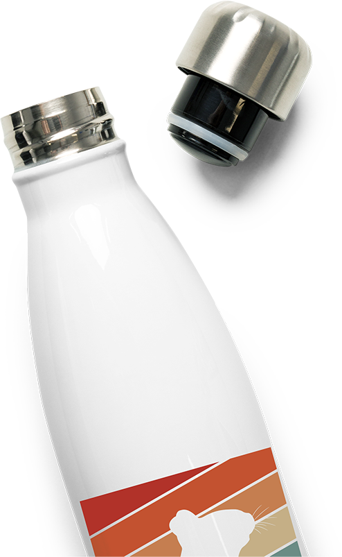 Produktbild vom Oberteil der Thermoflasche Degu | Vintage & Retro | Achtziger Jahre Style Shirt | Nager