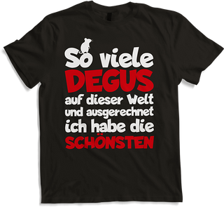 Produktbild von T-Shirt Degus | Lustiger Spruch | Geschenk für Degubesitzer