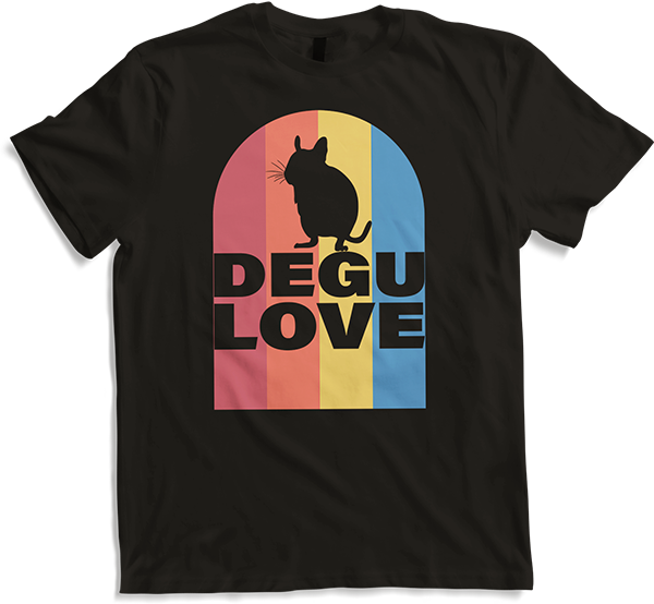 Produktbild von T-Shirt Degus Vintage | Degu Love | Süßer Spruch für Deguhalter