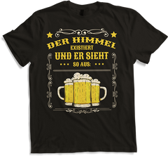 Produktbild von T-Shirt Der Himmel existiert Bierhumpen Männer Lustige Bier Sprüche