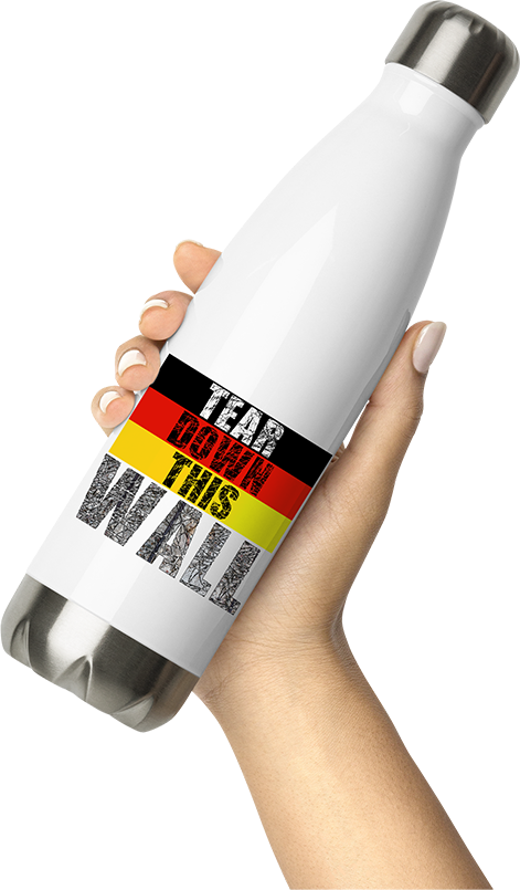 Produktbild von Thermosflasche von Hand gehalten Deutsche Einheit | Mauerfall | Wiedervereinigung Revolution