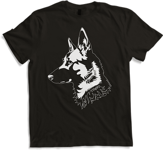 Produktbild von T-Shirt Deutscher Schäferhund Rasse Silhouette Sherpherds