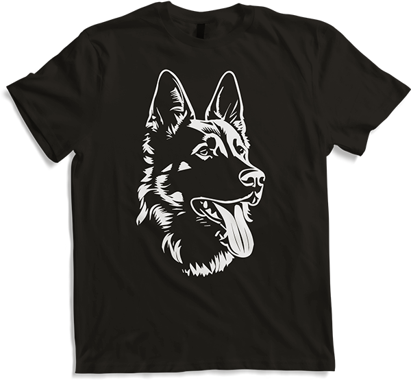 Produktbild von T-Shirt Deutscher Schäferhund Rasse Silhouette Sherpherds