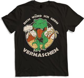 Produktbild von T-Shirt Dich würd ich gern vernaschen T-Rex Freche Anmachsprüche