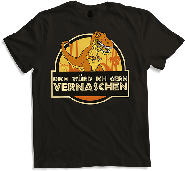 Produktbild von T-Shirt Dich würd ich gern vernaschen T-Rex Freche Anmachsprüche