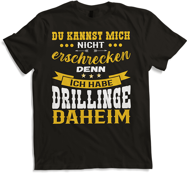 Produktbild von T-Shirt Drillinge & Väter Sprüche Dad Papa Vatertag Vater Spruch