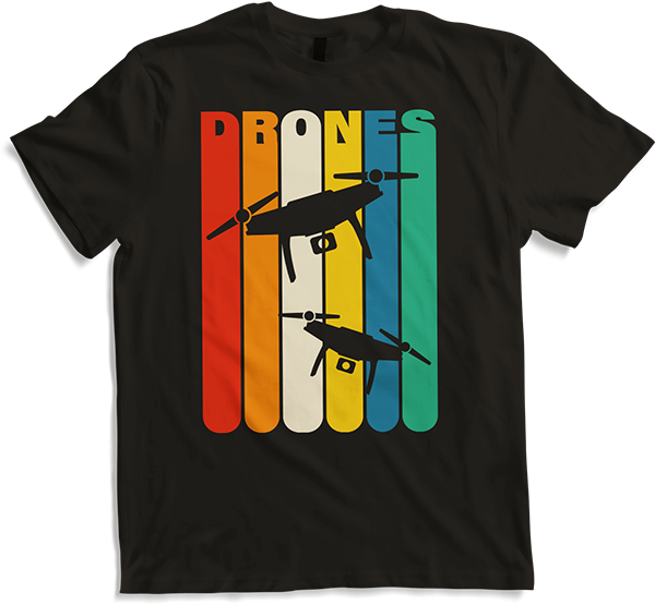 Produktbild von T-Shirt Drohnen & Quadrocopter Spruch für Drohnenpiloten Vintage