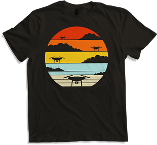 Produktbild von T-Shirt Drohnen & Quadrocopter Spruch für Drohnenpiloten Vintage