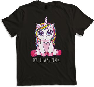 Produktbild von T-Shirt Du bist ein Stinker | Snotty Unicorn | Niedliches Kawaii Girl Damen