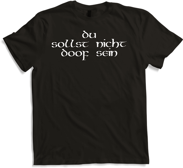 Produktbild von T-Shirt Du sollst nicht doof sein sarkastische freche Bibel Sprüche