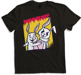 Produktbild von T-Shirt Dummkopf Hase Ohrfeige Frecher Spruch Backpfeife Sprüche