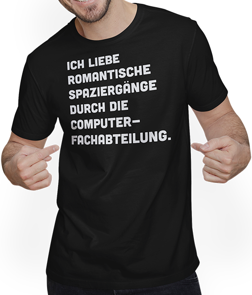 Produktbild von T-Shirt mit Mann EDV Programmierer Lustiger Informatiker Spruch Nerd Sprüche