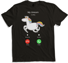 Produktbild von T-Shirt Einhorn ruft an Lustiger Spruch für Mädchen Teenager Unicorn