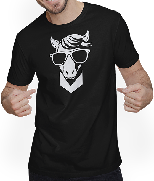 Produktbild von T-Shirt mit Mann Einhörner Anime Einhorn Manga Märchen Sonnenbrille