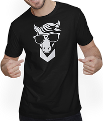 Produktbild von T-Shirt mit Mann Einhörner Anime Einhorn Manga Märchen Sonnenbrille