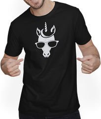 Produktbild von T-Shirt mit Mann Einhörner Anime Einhorn Manga Märchen Sonnenbrille