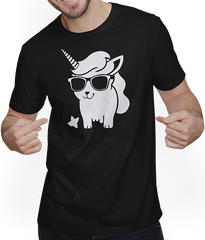 Produktbild von T-Shirt mit Mann Einhörner Anime Einhorn Manga Märchen Sonnenbrille