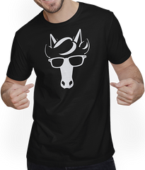 Produktbild von T-Shirt mit Mann Einhörner Anime Einhorn Manga Märchen Sonnenbrille