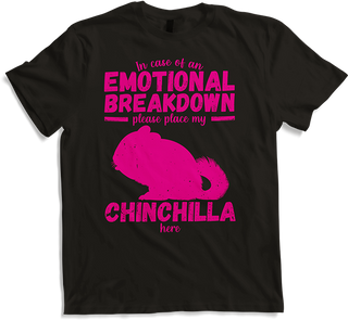 Produktbild von T-Shirt Emotional Breakdown Lustige Chinchilla Spruch Frau Mädchen