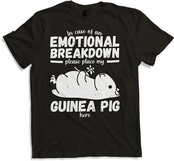 Produktbild von T-Shirt Emotional Breakdown Lustiges Meerschweinchen Spruch Frau Mädchen