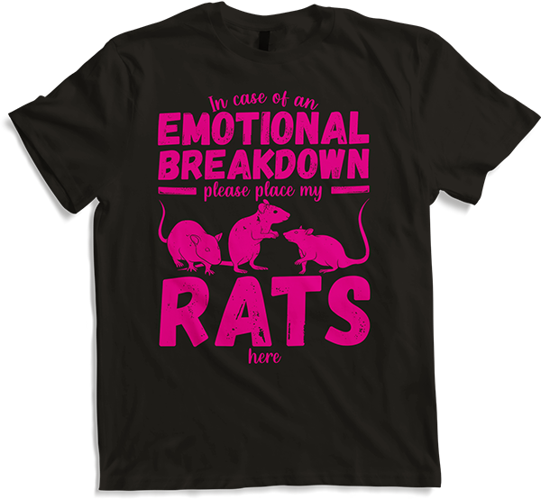 Produktbild von T-Shirt Emotional Breakdown Pet Rat | Lustiger Rattenspruch | Frau Mädchen