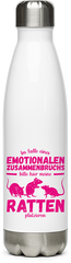 Produktbild von Edelstahlflasche Emotionalem Zusammenbruchs Ratte | Lustiger Ratten Spruch