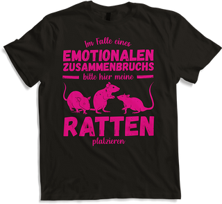 Produktbild von T-Shirt Emotionalem Zusammenbruchs Ratte | Lustiger Ratten Spruch