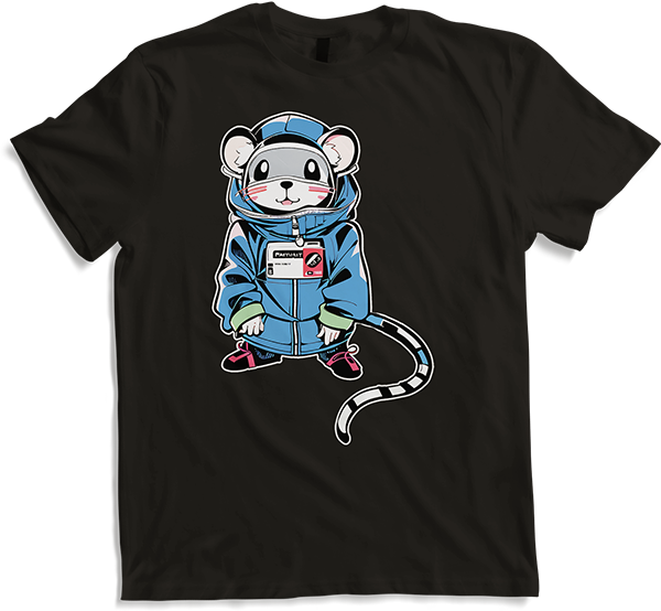 Produktbild von T-Shirt Entzückende süße Kawaii-Ratte für Mädchen, ausgefallene Ratten, Haustiere, Ratten