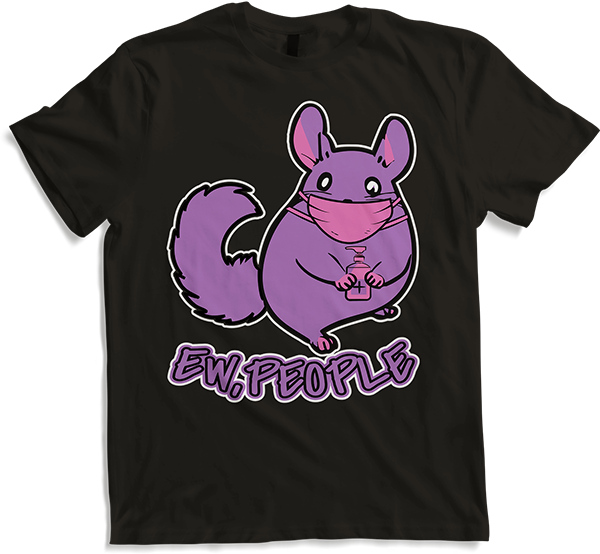 Produktbild von T-Shirt Ew People Chinchilla Gesichtsmaske Lustiger Chinchilla Spruch