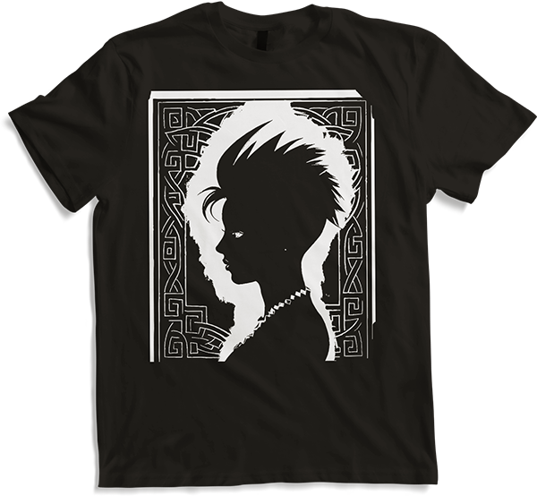 Produktbild von T-Shirt Fantasy Post Punk keltischer Tribal Batcave Mohawk Girl Gothic