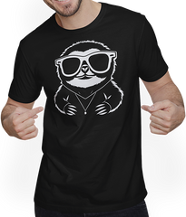 Produktbild von T-Shirt mit Mann Faultiere Anime Faultier Manga Faultier Sonnenbrille