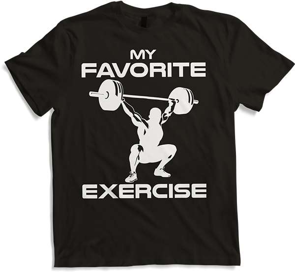 Produktbild von T-Shirt Favorite Exercise Clean & Jerk Competition Gewichtheben