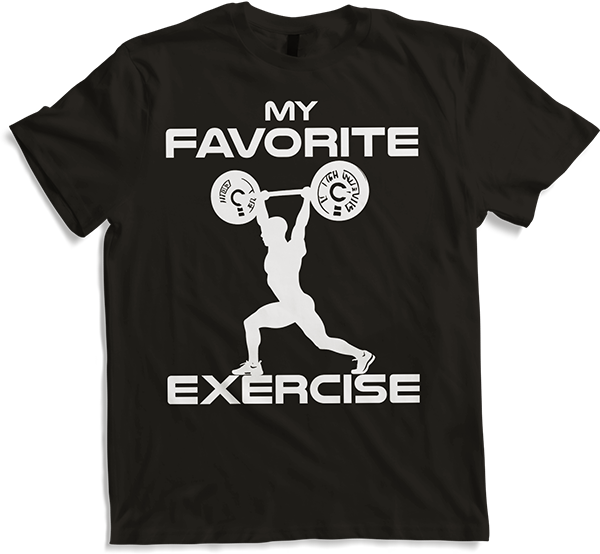 Produktbild von T-Shirt Favorite Exercise Competition Gewichtheben Gewichtheber