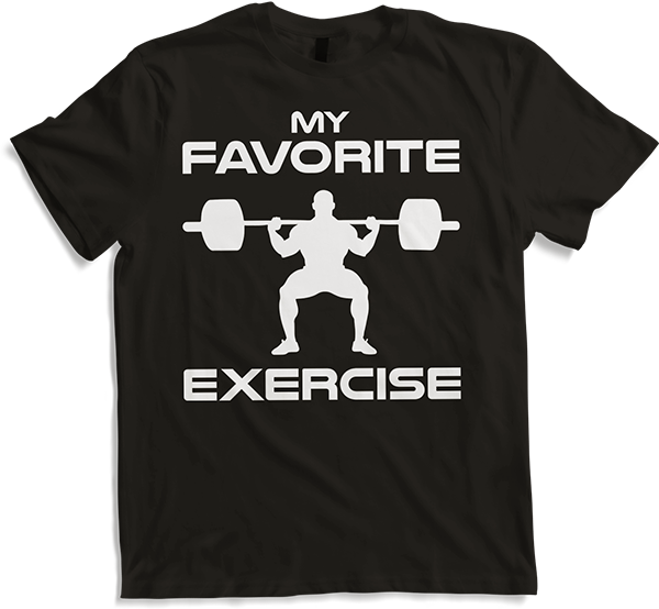 Produktbild von T-Shirt Favorite Exercise Legday Bodybuilding Muskel Gewichtheben
