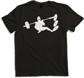 Produktbild von T-Shirt Font Squats Fail Bodybuilding Muskel Gewichtheben Kniebeugen