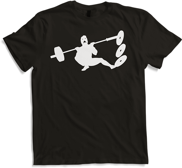 Produktbild von T-Shirt Font Squats Fail Bodybuilding Muskel Gewichtheben Kniebeugen