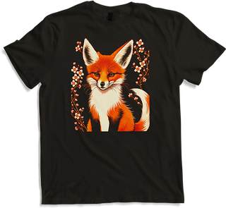 Produktbild von T-Shirt Foxes Japanische Kirschblüte Blume Kitsune Fuchs